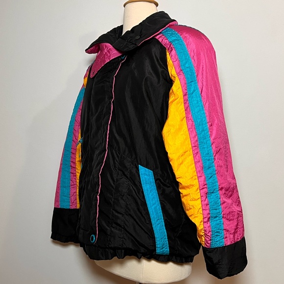 Sold 10/9 Roffe ‘Lotus’ Vintage Colorful Ski Jacket, Size 8 - Picture 5 of 14
